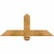 Ekena Millwork Eugene Rough Sawn Timber Gable Bracket, Western Red Cedar, 36"W x 15"H x 4"D x 4"F, 10/12 Pitch GBW036X15X0404EUG00RWR - alternate 1